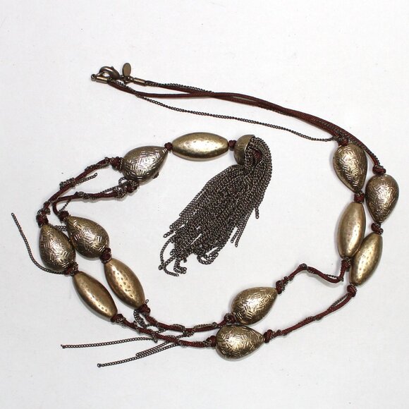 Branded 5X 30" Long Plus The Tassel Chain Necklace With Lobster Clasp - Picture 12 of 13